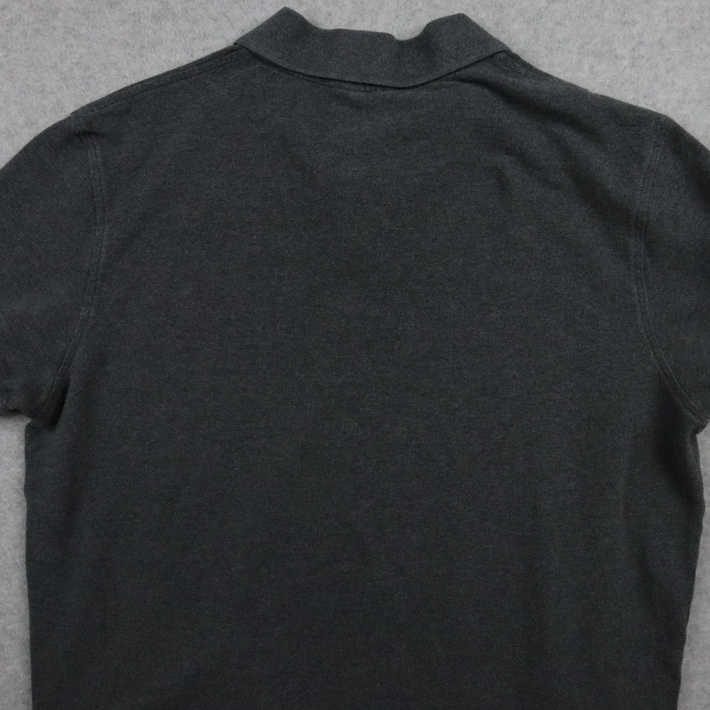 Banana Republic Polo Shirt Mens XL 1818 Slim Fit Golden Fleece Gray Short Sleeve